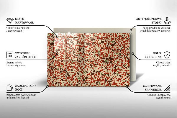 Placă din sticla protectie plita Gresie fină