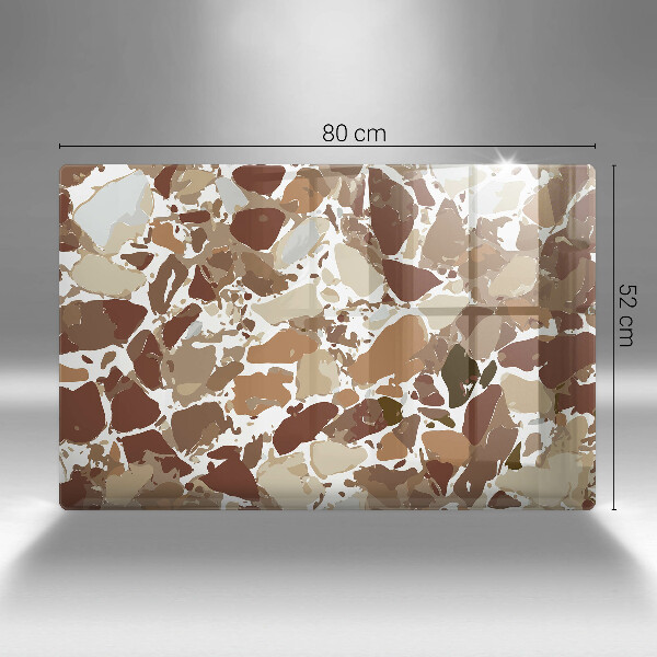 Placă din sticla protectie plita Pete decorative de piatră