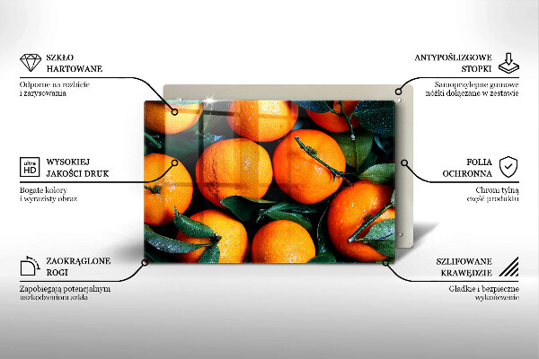 Placă din sticla protectie plita portocala