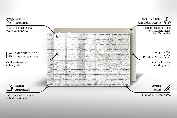 Placă sticla protectie aragaz Perete de cărămidă