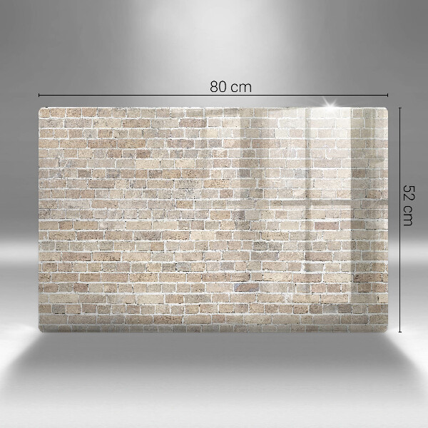 Placă sticla protectie aragaz Zid strălucitor de cărămidă