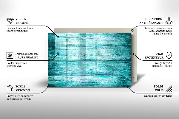 Placă sticla protectie aragaz Scânduri de lemn de epocă