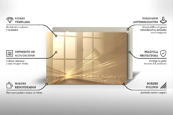 Placă din sticla protectie perete Abstracția modernă