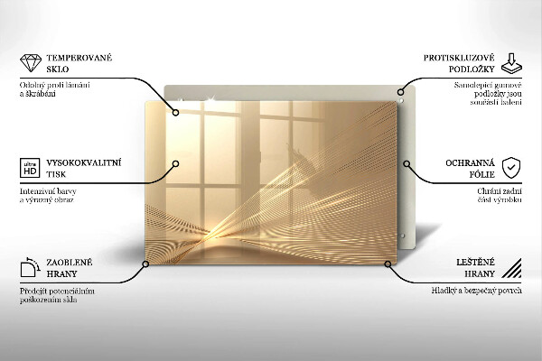 Placă din sticla protectie perete Abstracția modernă