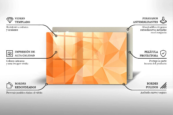 Placă din sticla protectie perete Fundal geometric
