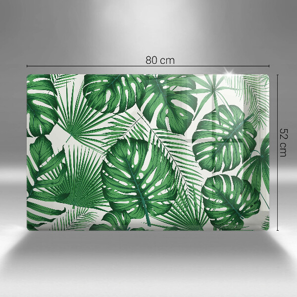 Placă din sticla protectie perete Monstera pleacă