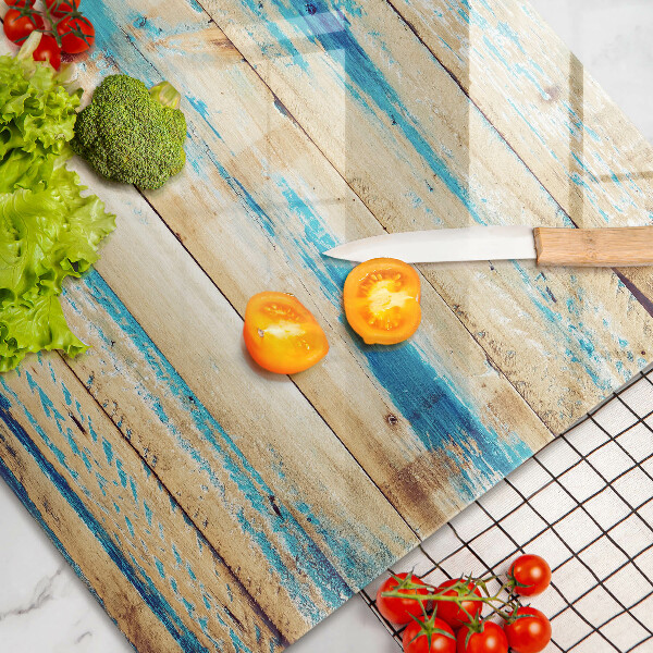 Placă din sticla protectie perete Scânduri retro din lemn