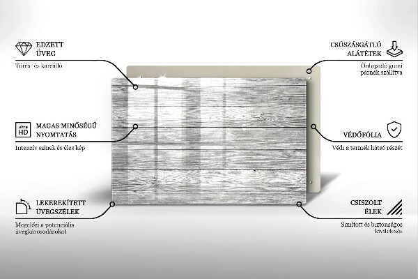 Placă sticla protectie aragaz Scânduri vechi de lemn