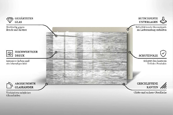 Placă sticla protectie aragaz Scânduri vechi de lemn