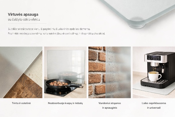 Placă de protecție pentru plită în dimensiunea 60x60 cm