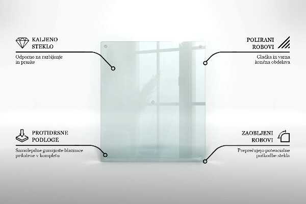 Placă sticla protectie transparentă aragaz 60x52 cm