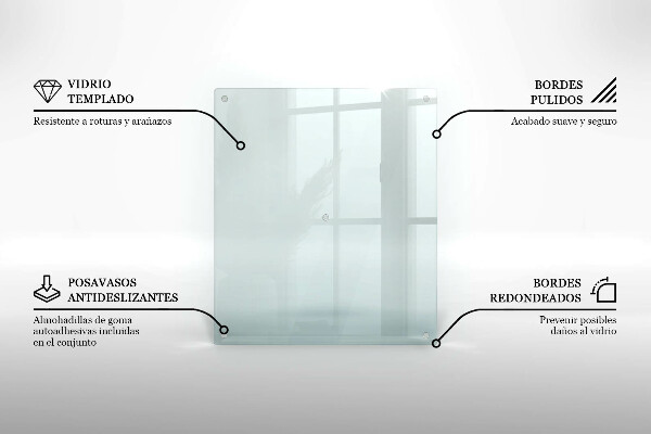 Placă sticla protectie transparentă aragaz 60x52 cm