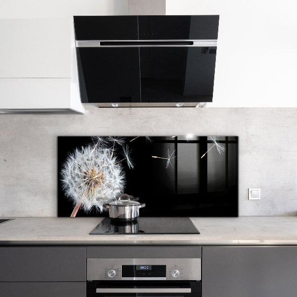 Sticlă printata bucătărie Păpădie păpădia în vânt