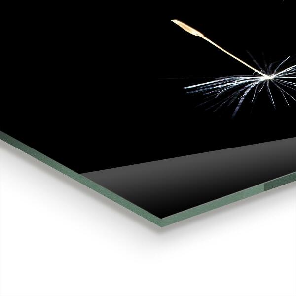 Sticlă printata bucătărie Păpădie păpădia în vânt