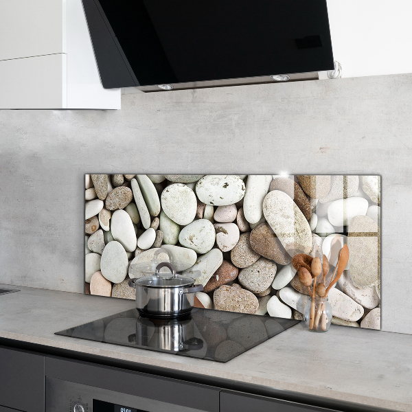 Sticlă pentru bucătărie Plaja pietroasa