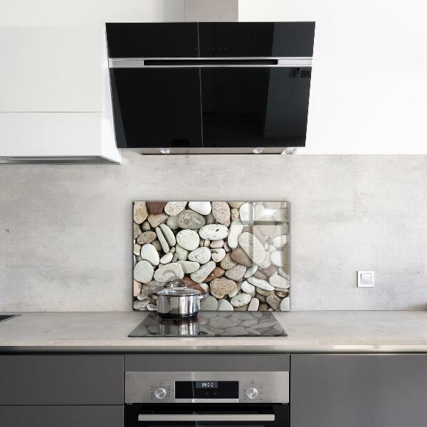 Sticlă pentru bucătărie Plaja pietroasa