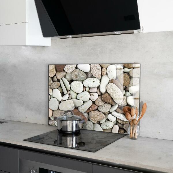 Sticlă pentru bucătărie Plaja pietroasa