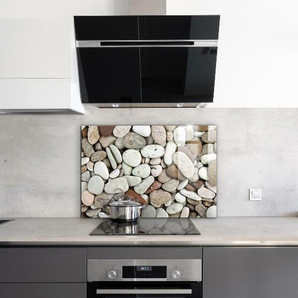 Sticlă pentru bucătărie Plaja pietroasa