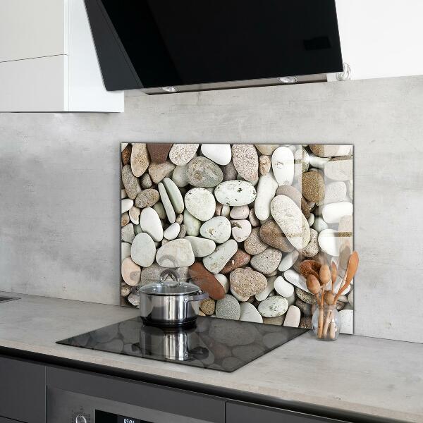 Sticlă pentru bucătărie Plaja pietroasa