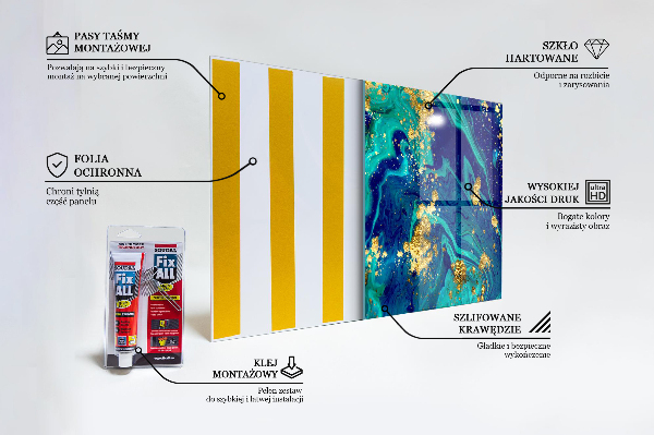 Sticlă pentru bucătărie Abstracția artei moderne