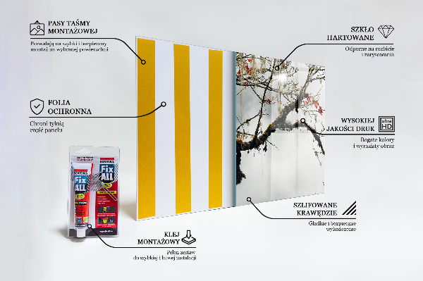 Sticlă bucătărie Peisaj liniște sufletească