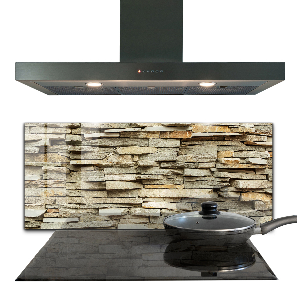 Sticlă bucătărie Cărămizi naturale