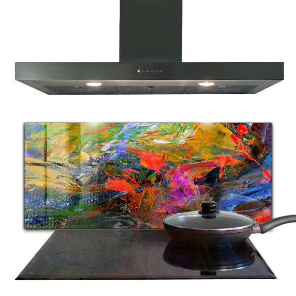 Sticlă bucătărie Explozie de culoare