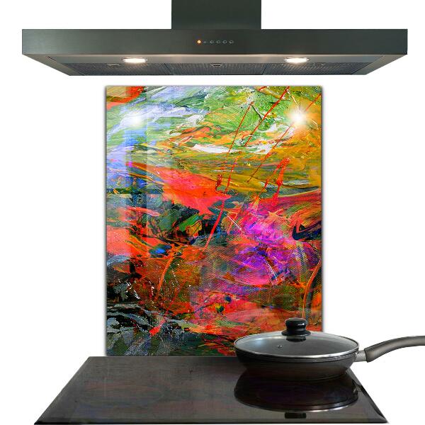 Sticlă bucătărie Explozie de culoare