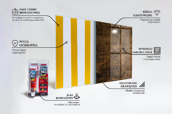 Sticlă pentru bucătărie Lemn de stejar închis