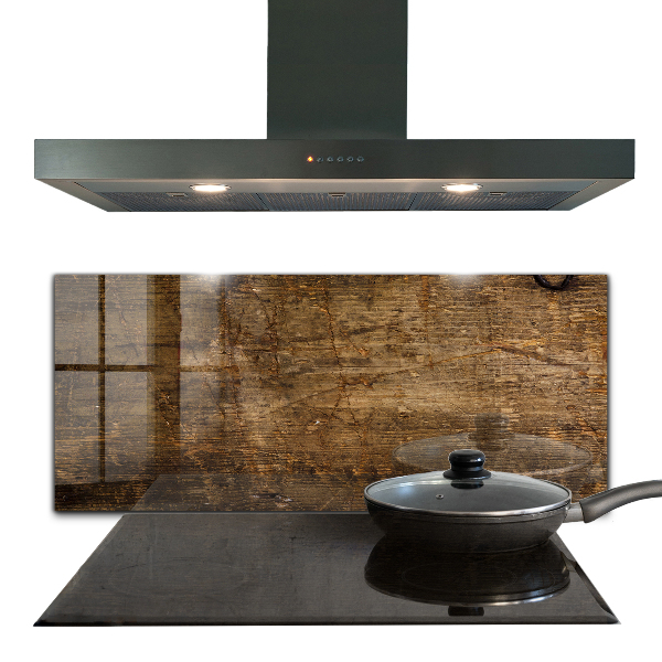 Sticlă pentru bucătărie Lemn de stejar închis