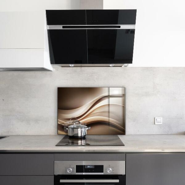 Sticlă bucătărie Abstracția undelor de energie