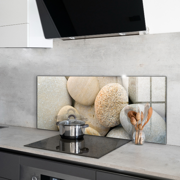 Sticlă bucătărie Plaja pietroasa