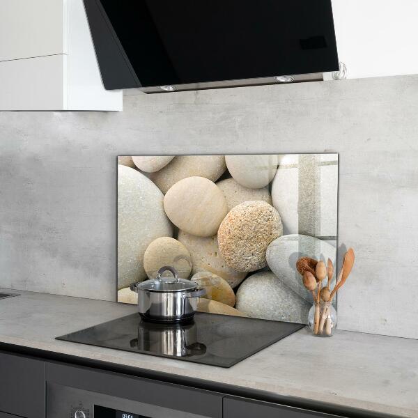 Sticlă bucătărie Plaja pietroasa