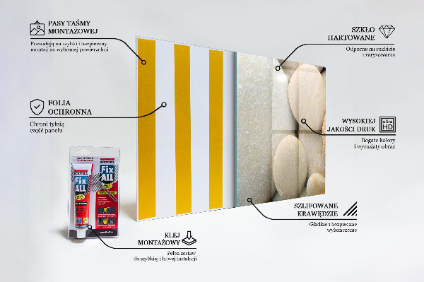 Sticlă bucătărie Plaja pietroasa