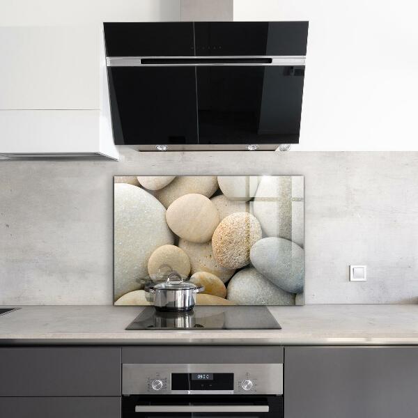 Sticlă bucătărie Plaja pietroasa