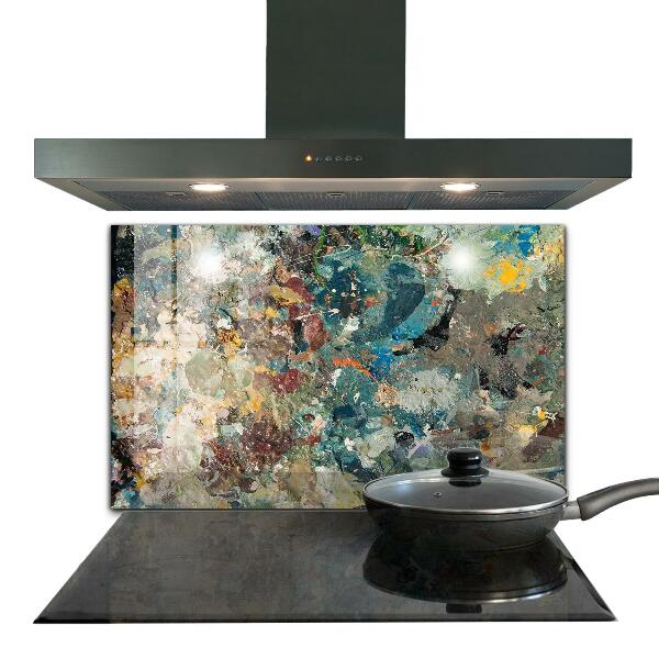 Sticlă bucătărie Textura vopsea în ulei