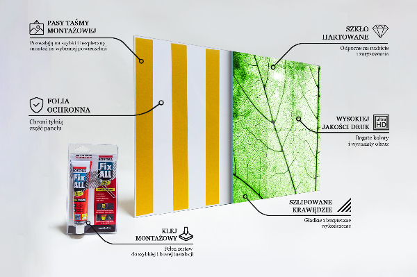 Sticlă printata bucătărie Textura frunzelor verzi