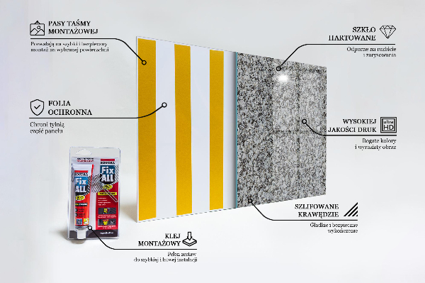 Sticlă bucătărie Piatra naturala de granit