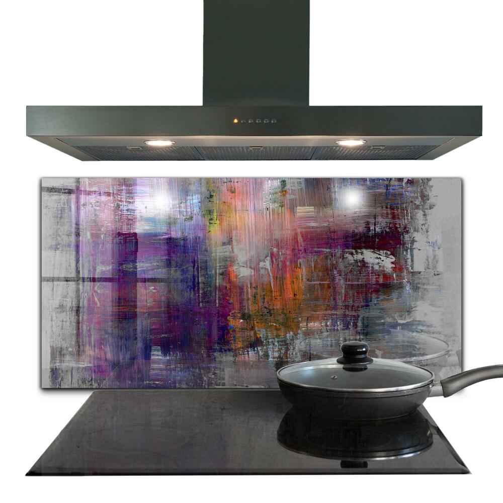 Sticlă bucătărie Pictura abstracta