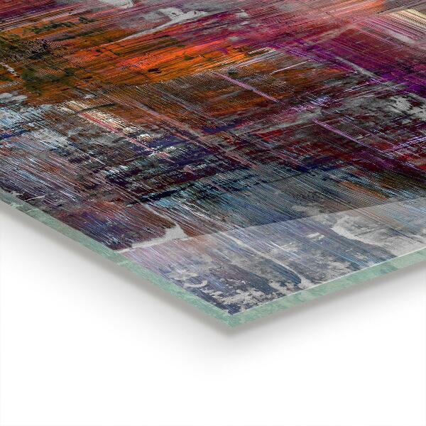 Sticlă bucătărie Pictura abstracta