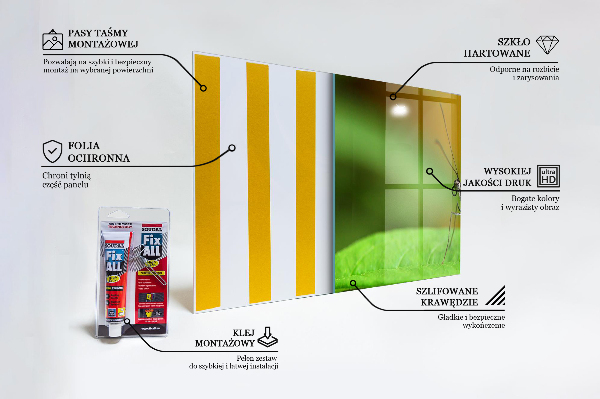 Sticlă bucătărie Fluture pe o frunză