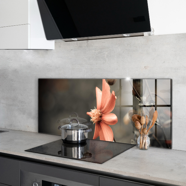 Sticlă printata bucătărie Muguri de flori de epocă