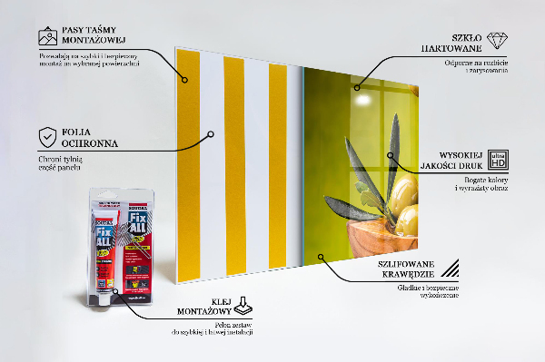 Sticlă bucătărie Măsline verzi proaspete