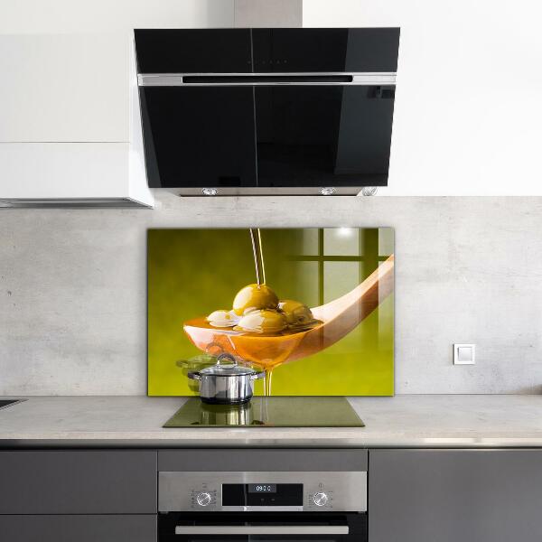 Sticlă bucătărie Ulei de măsline proaspăt presat