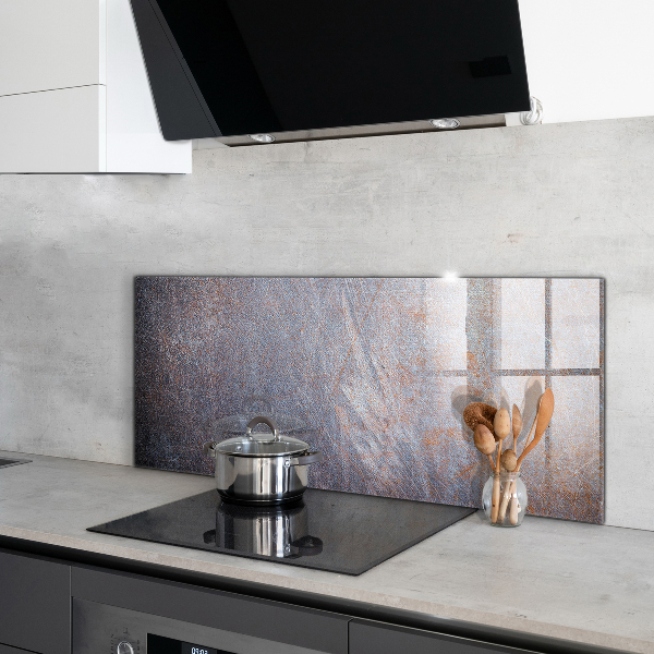 Sticlă pentru bucătărie Textura metalică vintage