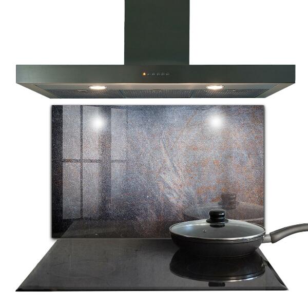 Sticlă pentru bucătărie Textura metalică vintage