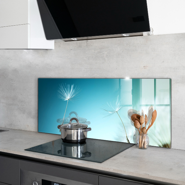 Sticlă printata bucătărie Păpădie păpădia în vânt