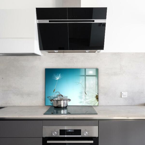 Sticlă printata bucătărie Păpădie păpădia în vânt