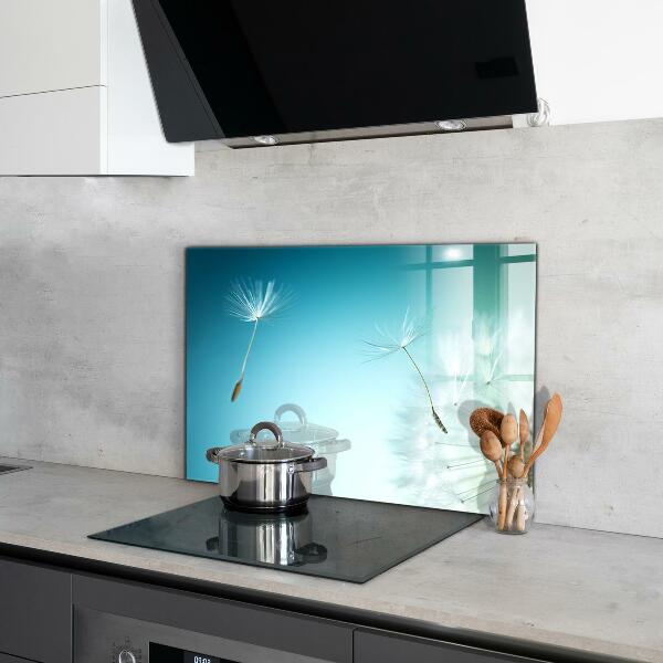 Sticlă printata bucătărie Păpădie păpădia în vânt