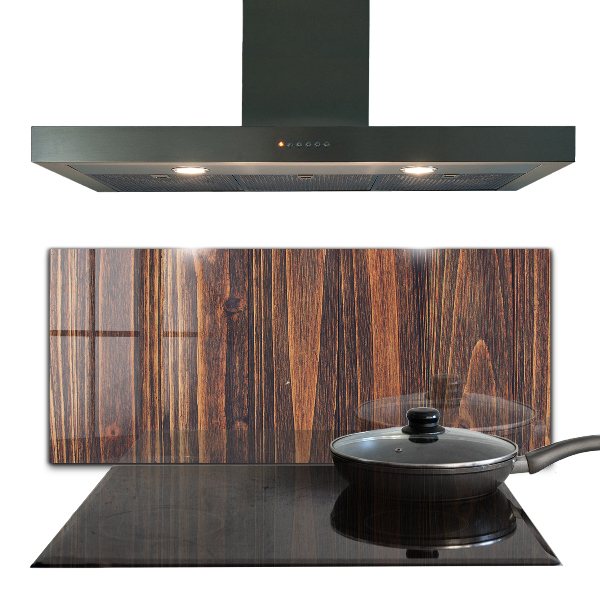 Sticlă pentru bucătărie Textura lemnului natural